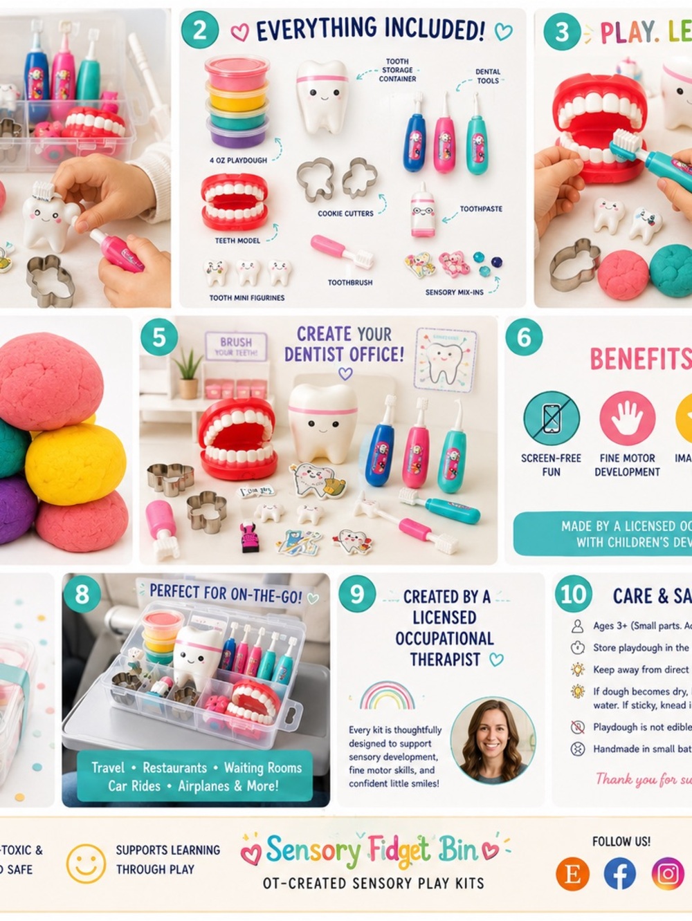 Sensory Dentist Fidget Kit — Multicolor Calming Play Set